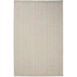 benuta Nest In- & Outdoor-Teppich Agra Cream/Blau 160x230 cm - Teppich für Balkon, Terrasse & Garten