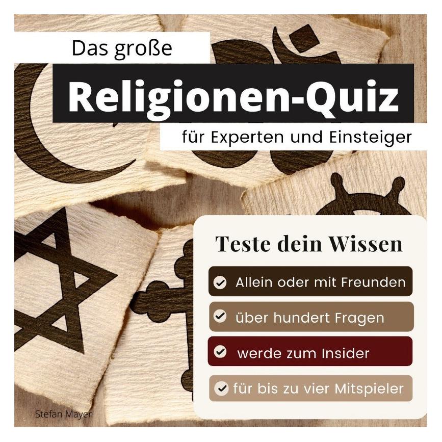 Various Publishers Das grosse Religionen-Quiz für Experten und Einsteiger (Deutsch, Stefan Mayer) (47535226)