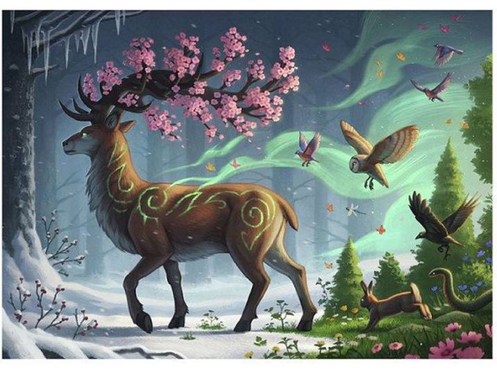 Ravensburger 120006169 - Puzzel 1000 stukjes - Hert van de lente (Let op! !)