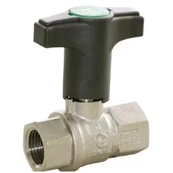 Pettinaroli, Ventil, TEA beschichteter Kugelhahn 1" Muffe/Muffe mit hohem T-Griff