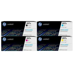 HP, Toner, Original Toner 207X 4er Set LaserJet Pro MFP M283 fdw fdn M282 nw M255 dw nw