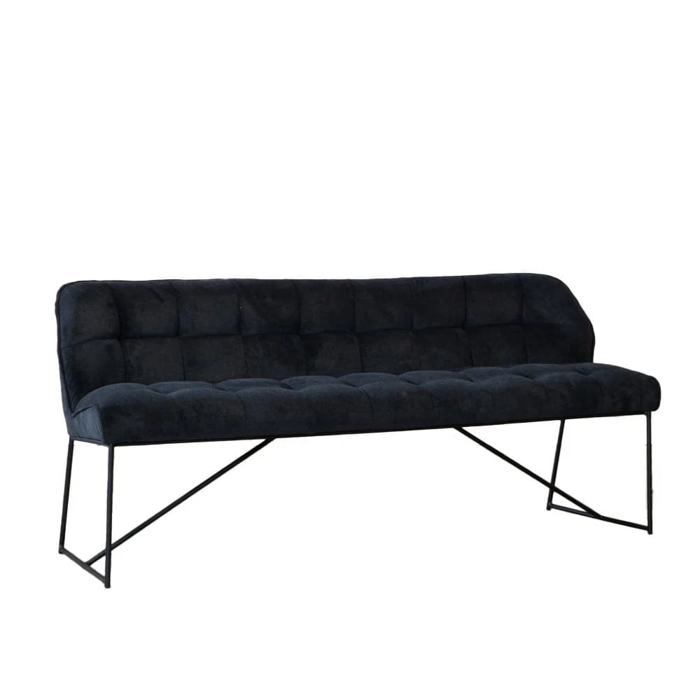 Bronx71 Scandinavische eetkamerbank Jelle zwart 185 cm
