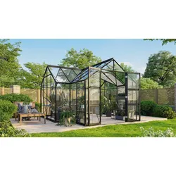 Vitavia Aktionsangebot (inkl. 100 Euro Zubehör): Gewächshaus "Clarus",schwarz,13 m2