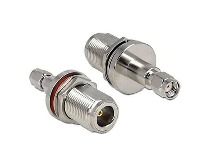 DeLOCK HF-adapter N -> RP-SMA voor inbouw 50,00 Bu/Bu