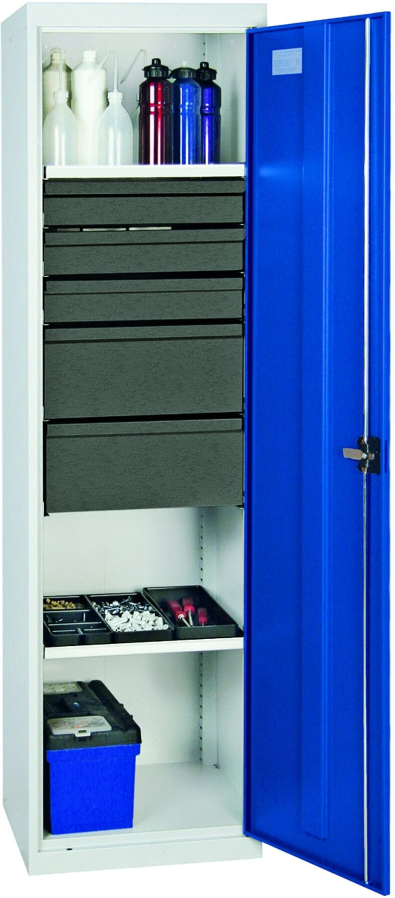 Stumpf Werkzeug- und Materialschrank 3000, RAL 7035/7016, 5 Schubladen, 2 Wannen ; Stumpf Metall (3005671)