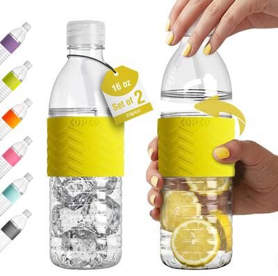 Copco Hydra 16.9 Oz. Tritan Water Bottle, Set of 2 - BPA Free, Leak Proof, Dishwasher Safe