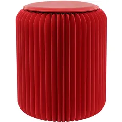 Paperflow, Hocker, meet powered by Hocker Flexistool rot (30 x 42 cm)