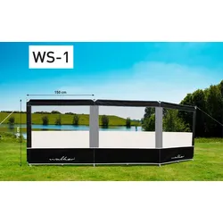 Walker Dreiteiliger Windschutz mit Alu Stangen WS-1