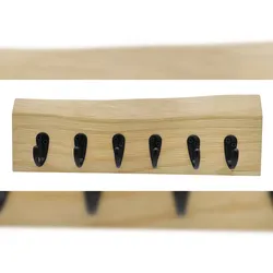 Erst-Holz Schlüsselbrett Schlüsselaufbewahrung Schlüsselbrett Eiche lackiert 24 u 34 cm V-40.12-09