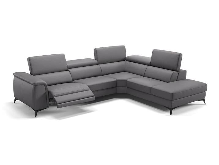 Leder Ecksofa LIVORNO Eckcouch Relax Sofa