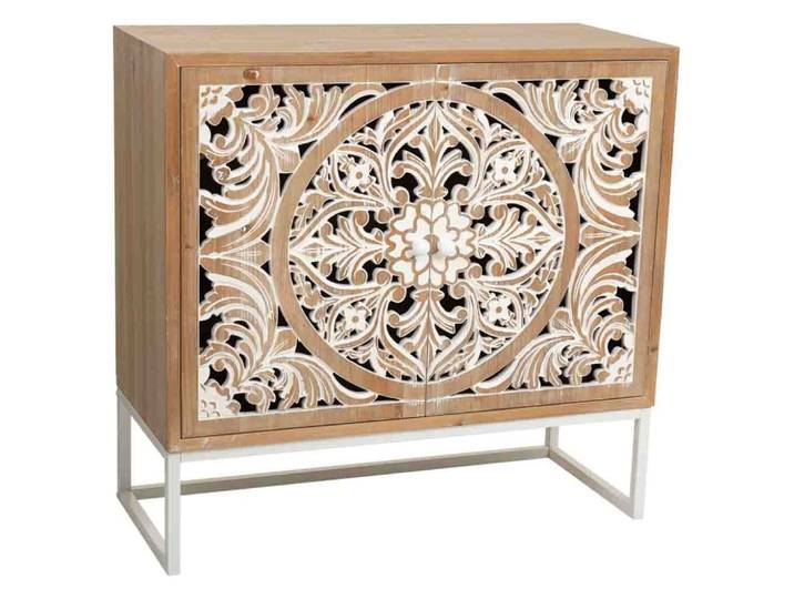 Meuble d'entrée en bois brun 85x35x80
