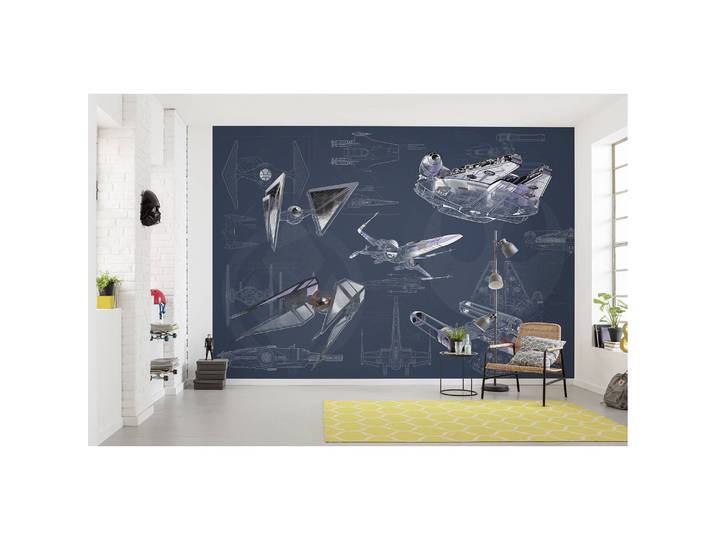 Fototapete Star Wars Blueprint Dark 400 x 280cm