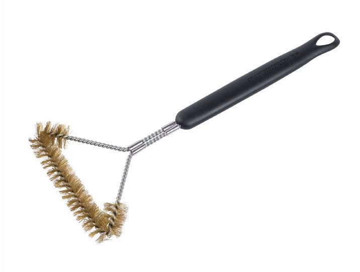 OUTDOORCHEF Triangel Grillbürste Dreiseitiger Grillbürste – Grillbürste/Grillreiniger – schwarz