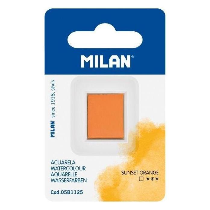 Teka Aquarellfarbe in einem Würfel, orangefarbene Sonnenuntergänge (47995313)