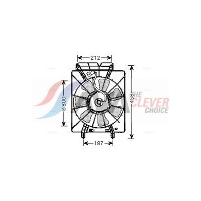 AVA CLEVER CHOICE Lüfter, Motorkühlung HD7533 für HONDA
