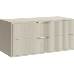 WASCHBECKENUNTERSCHRANK Rimini 2 Schubladen Cashmere - 100 x 46 x 54 cm