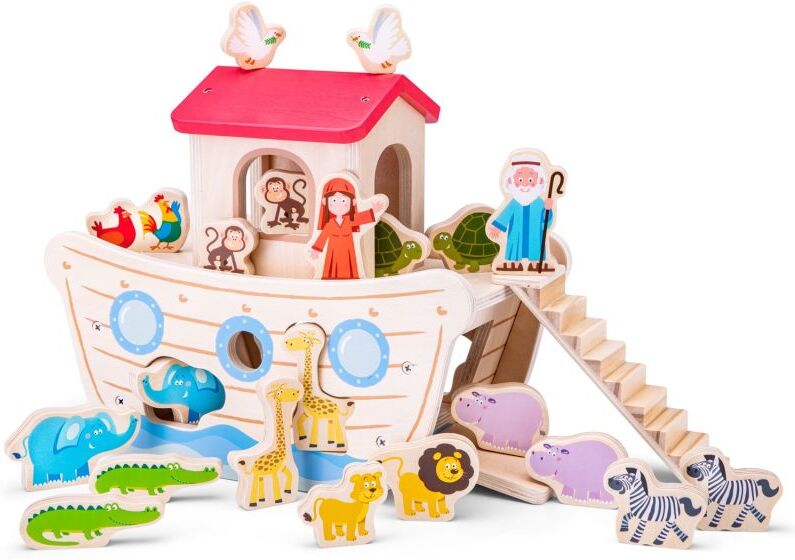 New classic toys Barca con forme da incastrare Arca di Noè