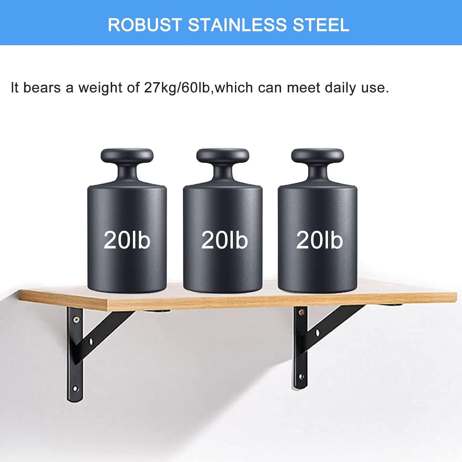 10x Zwarte Plankdragers 95x150mm - Robuuste Hoekijzers voor Wandmontage