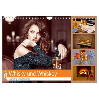 Whisky und Whiskey 2027. Sinnliche Impressionen (Wandkalender 2027 DIN A4 quer), CALVENDO Monatskalender