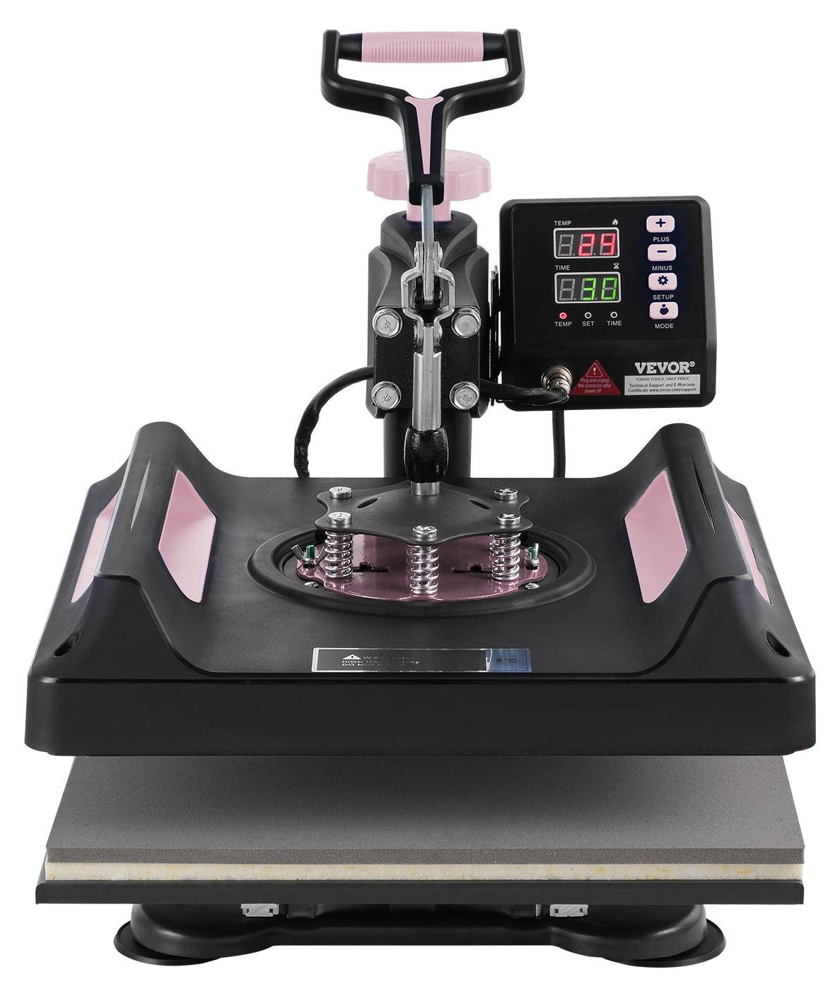 Selius 8-in-1 Multifunctionele Transferpers met 15x15 cm Persvlak