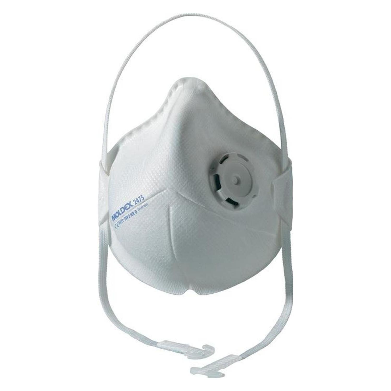 Moldex Atemschutzmaske Smart Pocket 247501 FFP2 / V NR D mit Ausatemventil, faltbar (FFP2, 10x) (247501)