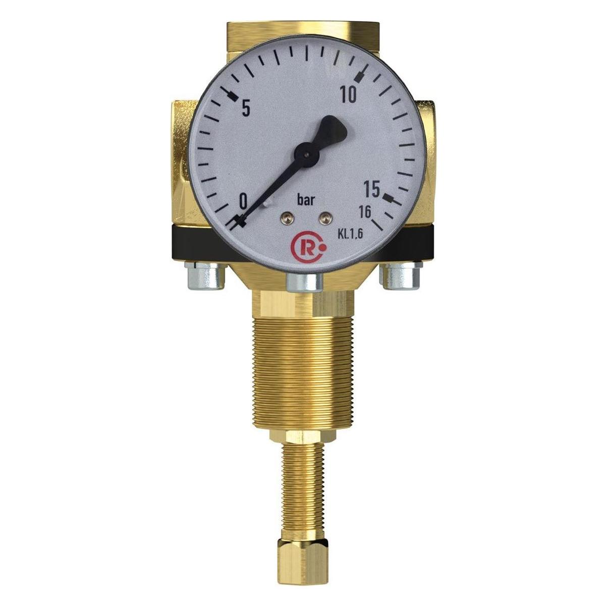 Riegler Hochdruckregler 60 bar inklusive Manometer G3/8 Regelbereich 1 bis 20... (637.902)