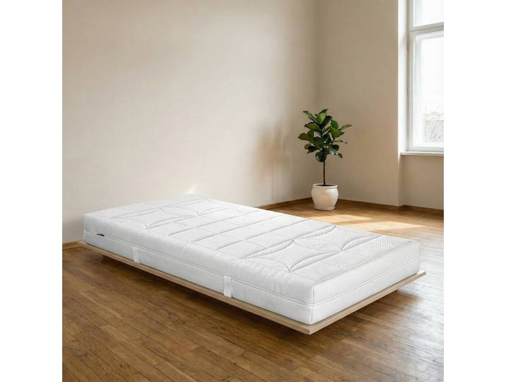 Kaltschaummatratze Holiday 80 x 190cm H4 Webstoff Weiß
