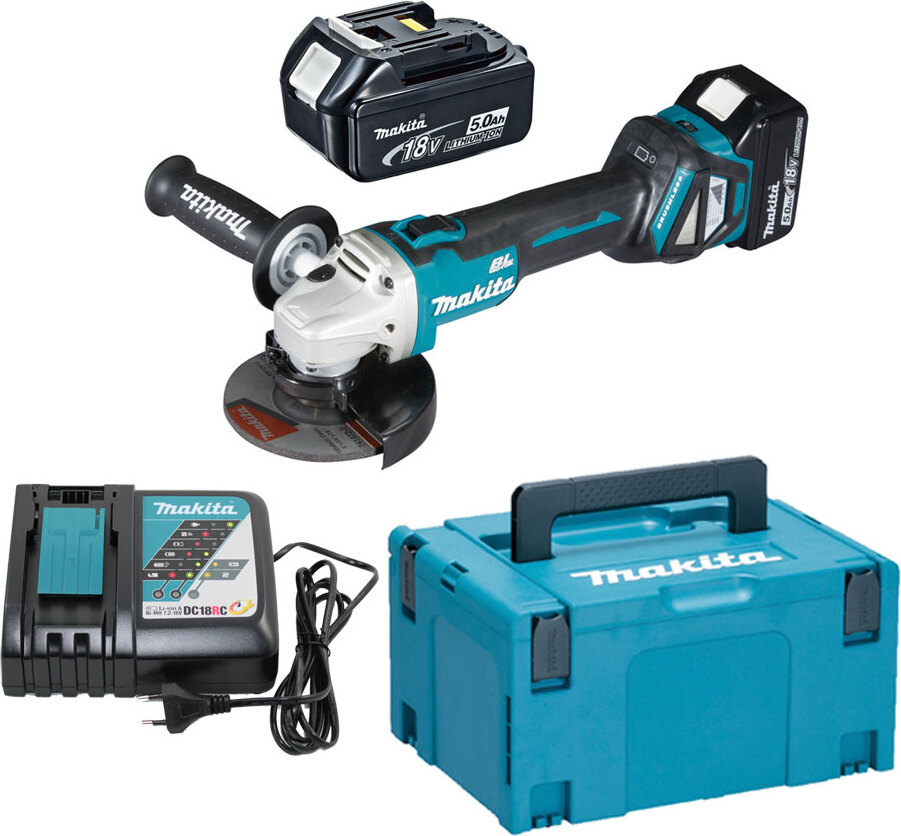 Makita DGA511RTJ - Winkelschleifer - schnurlos - 125 mm - ohne Batterie - 18 V