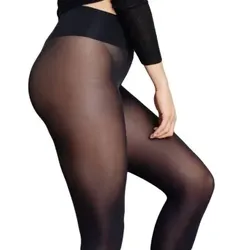 Pierre Robert Strumpfhosen Tights 50 Den Schwarz Polyamid Gr 40/44 Damen