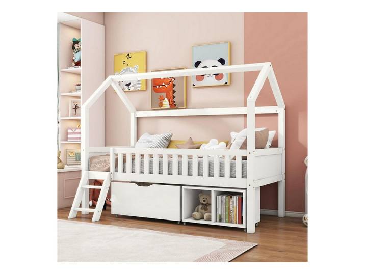 LuxusKollektion Hausbett Kinderbett 90x200 Hausbett mit Stauraum