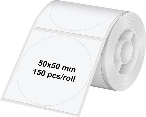 Olympia Etiketten (Rolle) 50 x 50 mm Thermodirekt Papier Weiß 1 St. 6324 Universal-Etiketten