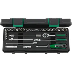 STAHLWILLE 40ma/25/8 Steckschlüssel Garnitur ZOLL + metrisch Antrieb 6,3mm (1/4") - 96011162