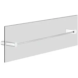 Gessi Rilievo, Handtuchhalter 600 mm, Montage an Glaswand, 59566279, Farbe: Weiß CN