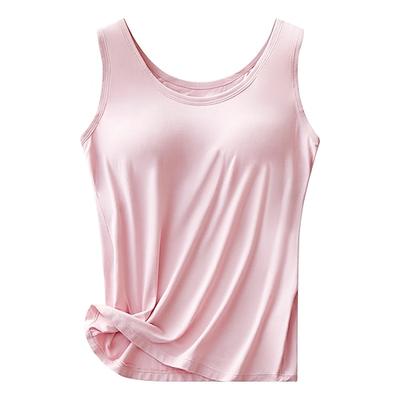 Damen Trägertop nahtlos Rundhals ärmellos Stretch weich Schwarz Pink Weiß Mehrpack lässig Schichtung Workout Basic Unterwäsche vielseitig Größe