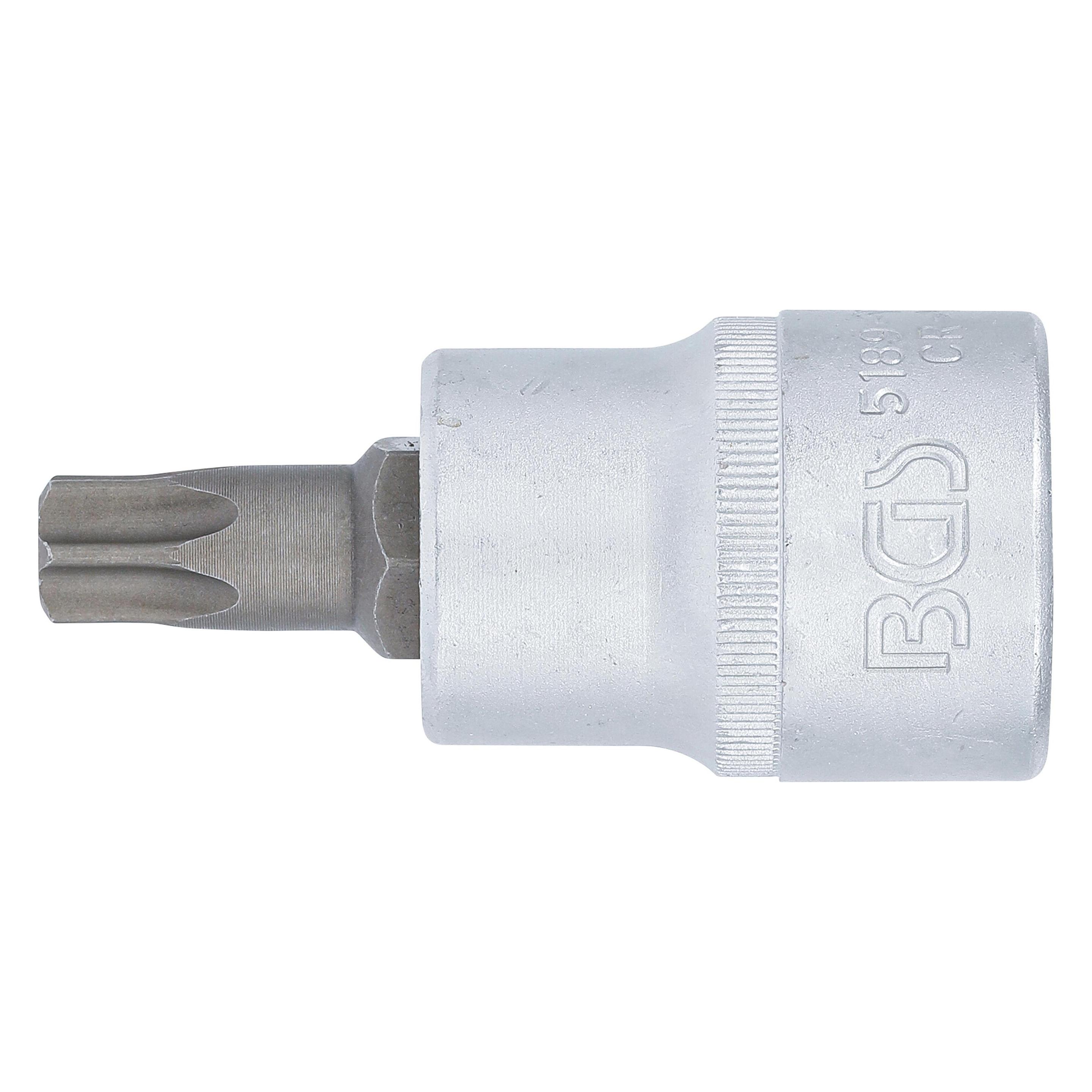BGS Bit-Einsatz Antrieb Innenvierkant 20 mm (3/4") T-Profil (für Torx) T60 (5189-T60)