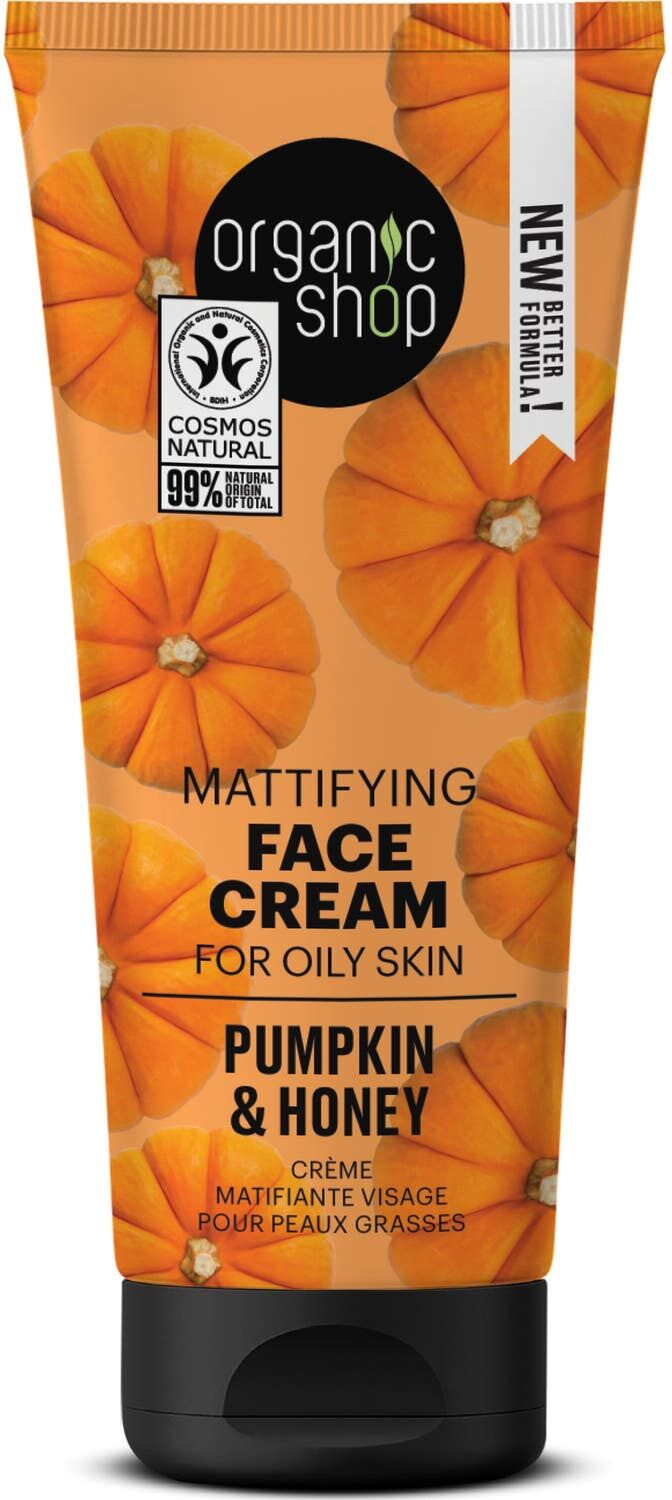 Organic Shop Mattifying Face Cream Pumpkin & Honey Oily Skin 50 ml