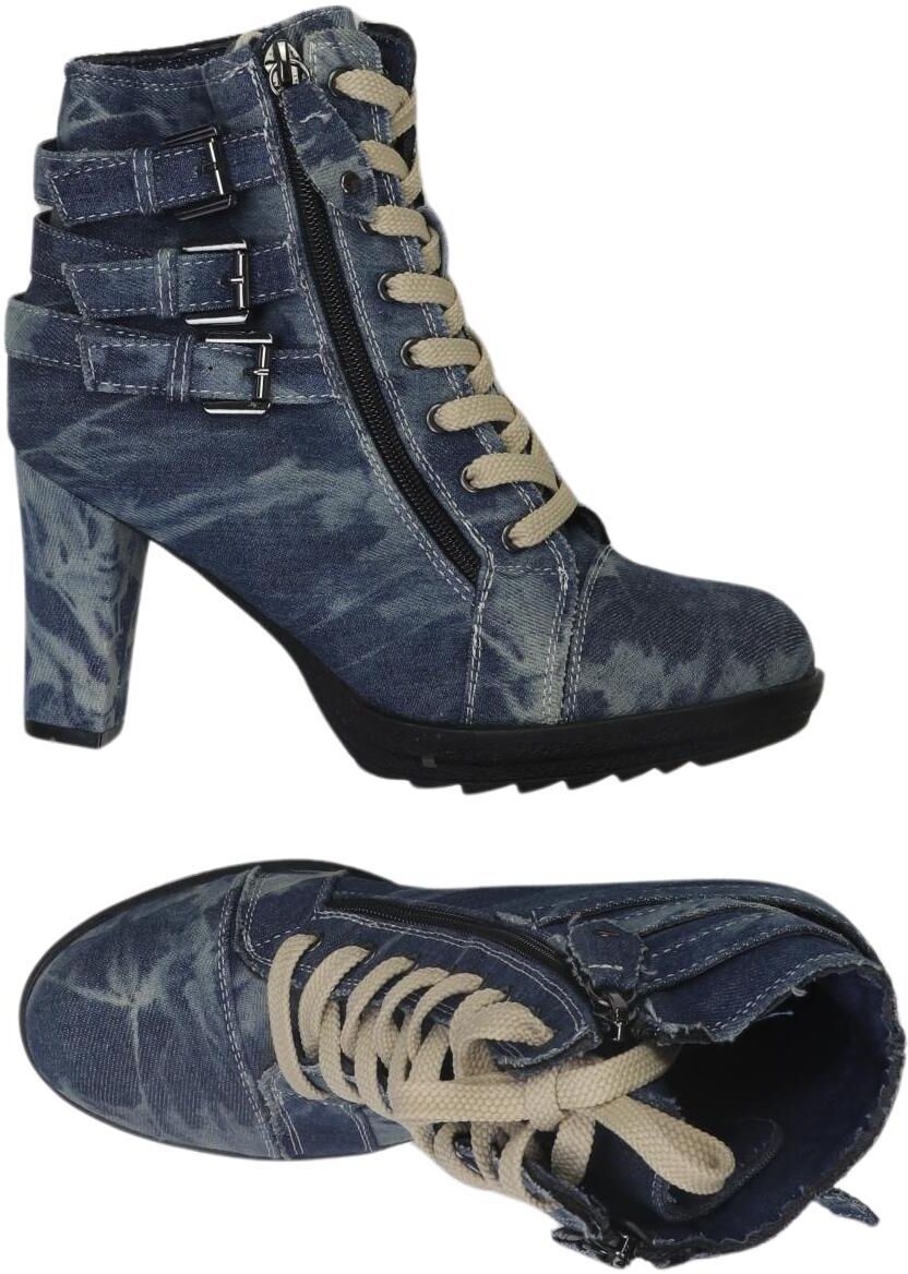 EMP Damen Stiefelette, Blau, Gr. EU 38, kein / Etikett - Second Hand