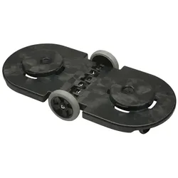 Rubbermaid Mülleimer Zubehör Brute Dolly Tandem Schwarz Fahrgestell für Brute Abfalleimer