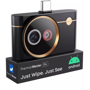 Thermal-Master Wärmebildkamera 53-159, P4, App-fähig, 256x192 Pixel, 25 Hz, USB-C, -20°C bis 600°C