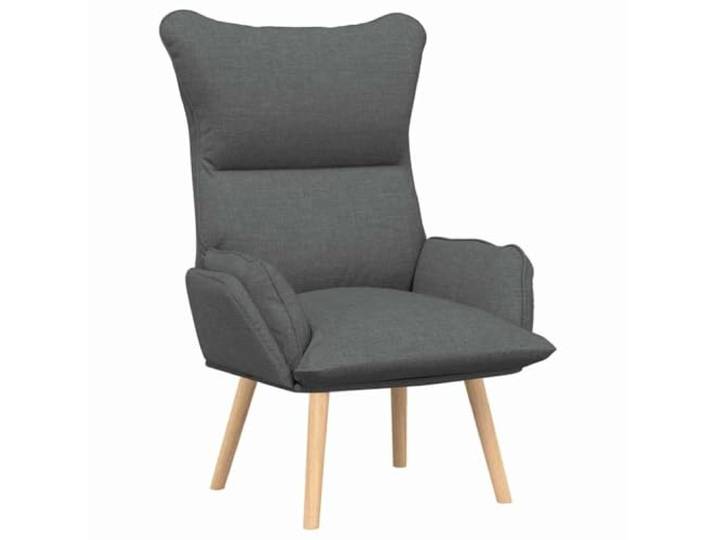 Sessel Dunkelgrau 69 x 74 x 93 cm Stoff und Sperrholz Modernes Design, Kautschukholz, Polyester, einfache Montage, stabile Konstruktion