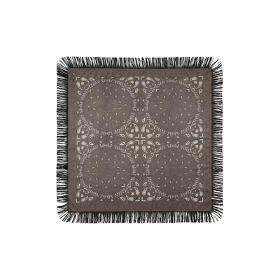 Modetuch CODELLO "Codello Bandana", Damen, grau (braun), Casual, Modetücher, mit Paisley-Muster