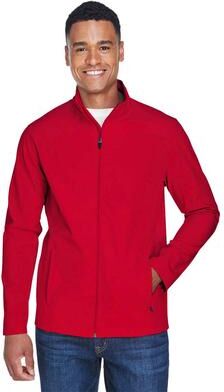 Team 365 TT80 Men's Leader Soft Shell Jacket in Sport Red size Small