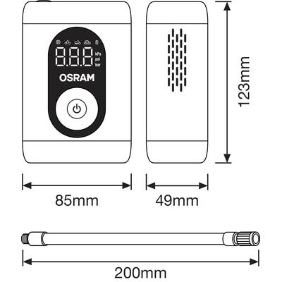 OSRAM Druckluftreifenprüfer/-füller otir1600esn