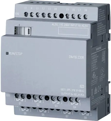 Siemens LOGO! DM16 230R 0BA2 SPS-Erweiterungsmodul 115 V/AC, 115 V/DC, 230 V/AC, 230 V/DC