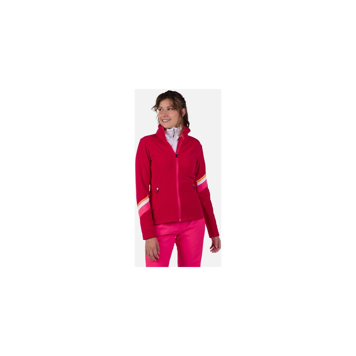 Rossignol W Strawpile Fleece Full Zip ruby red (35M) L RLNWL06 35M00L