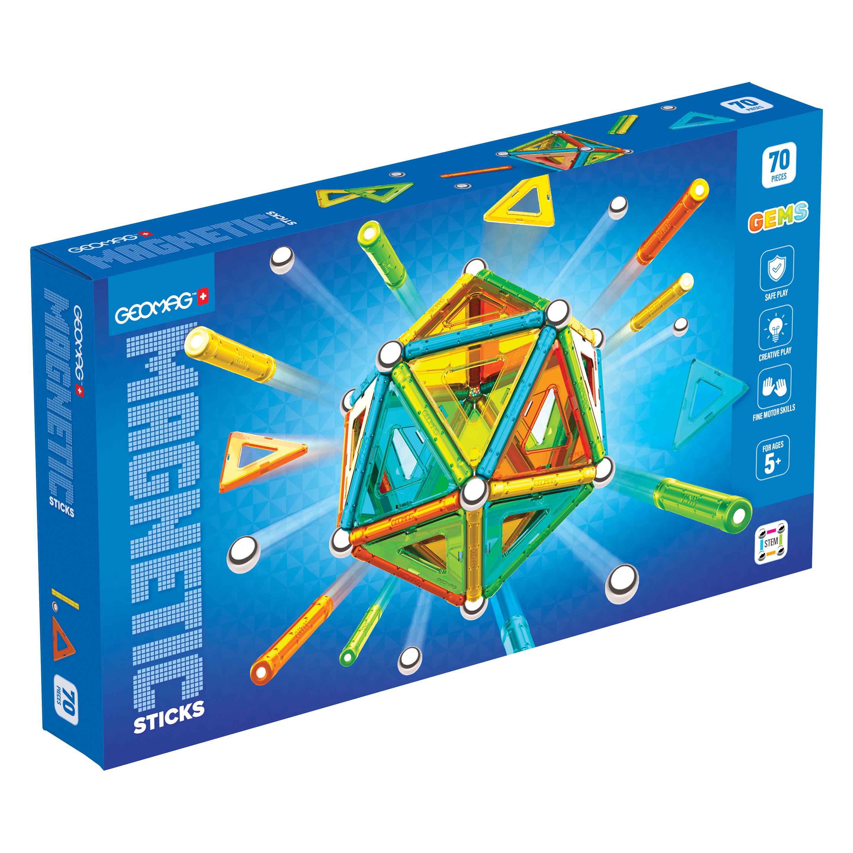 Geomag Gems Magnetic Building Set, 70 pieces (0871772004028)
