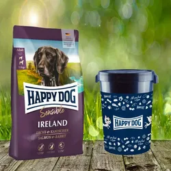 Happy Dog Supreme Sensible Ireland 12,5 kg  inkl. Happy Dog Futtertonne 43 Liter
