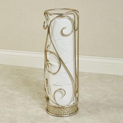 Touch of Class Lanora Toilet Paper Storage Platinum 4 Roll, 4 Roll, Platinum