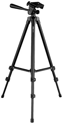 DÖRR Smarty Dreibeinstativ 1/4 Zoll Arbeitshöhe=40.5 - 112cm Schwarz inkl. Smartphonehalter, inkl. Tasche