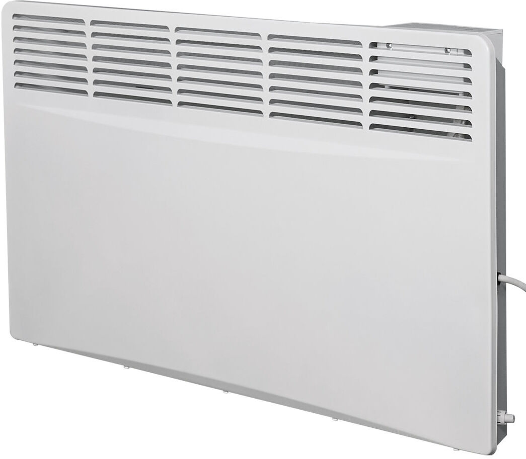Adam Electric Radiator Space Heater with Adjustable Thermostat White 42.2cm H x 75.6cm W x 7.7cm D
